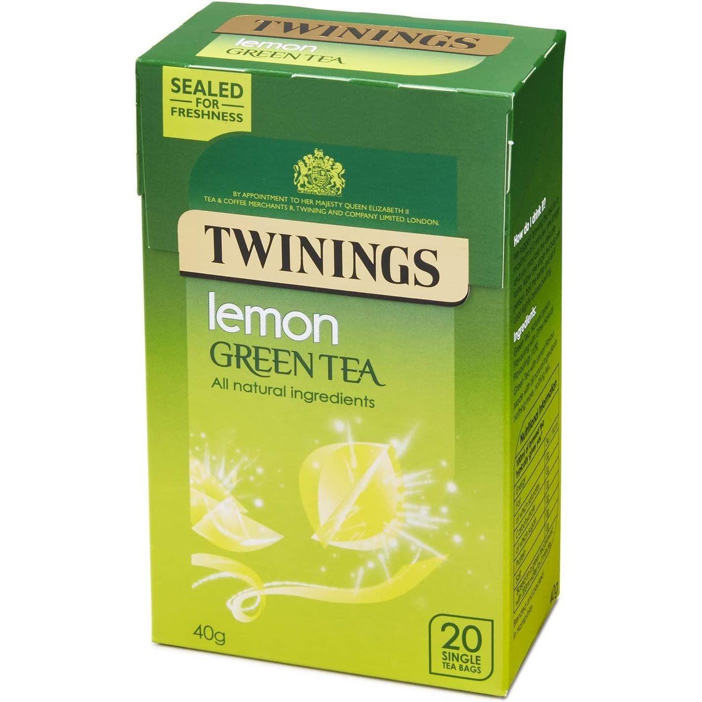 Twinings Lemon Green Tea Bags 20 Pack 40g