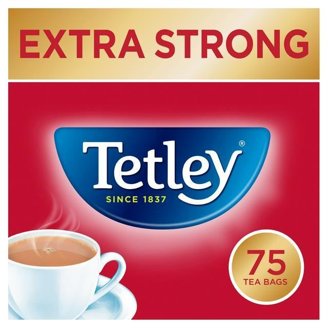 Tetley Extra Strong Tea Bags 75 Pack 237g
