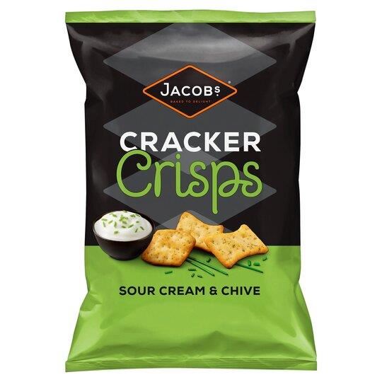 Jacobs Cracker Crisps Sour Cream & Chive 150g