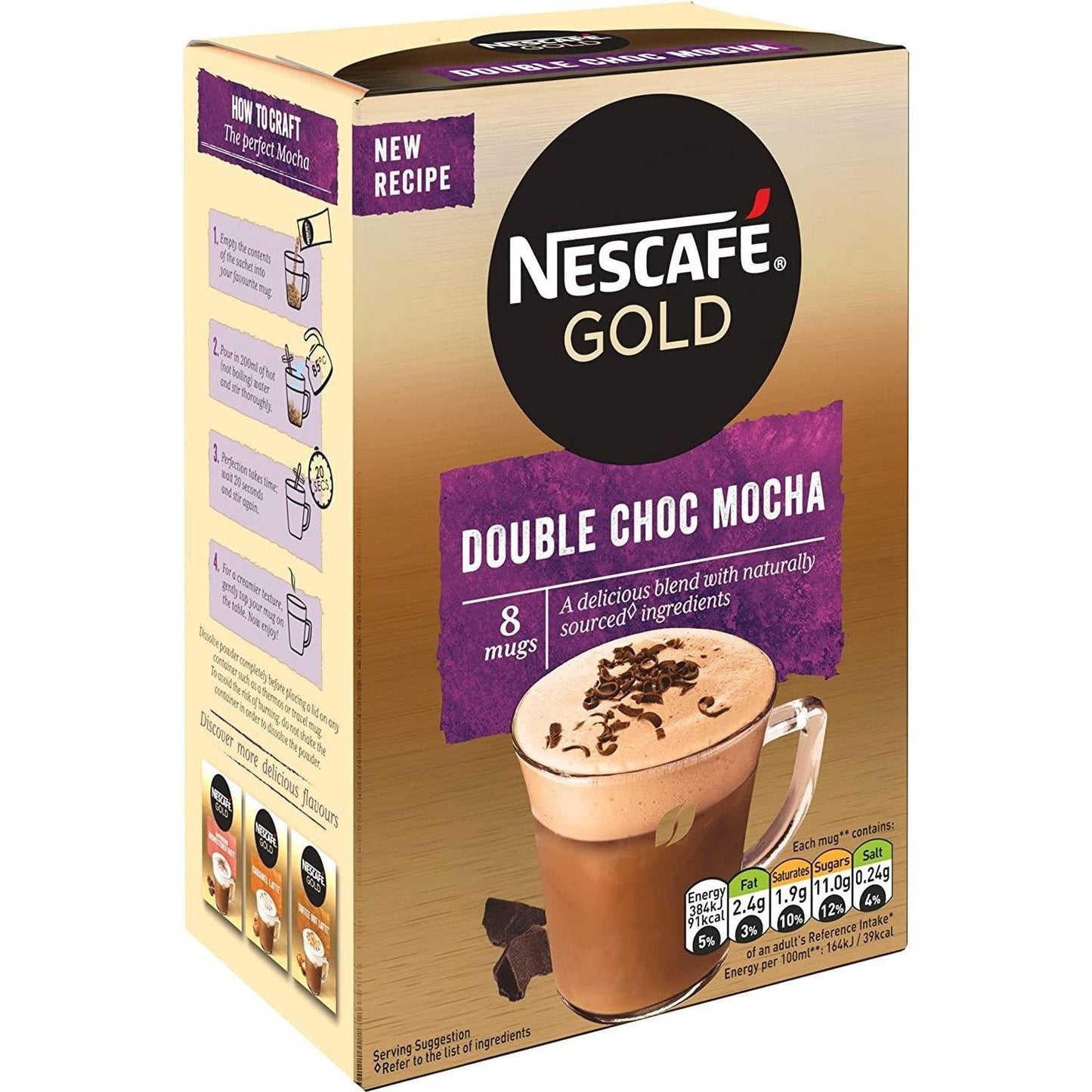 Nescafe Gold Double Choc Mocha 8 Pack 184g