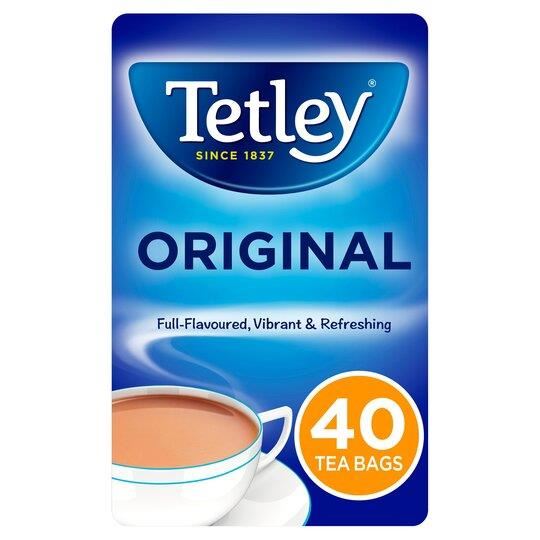 Tetley Original Tea Bags 40 Pack 125g