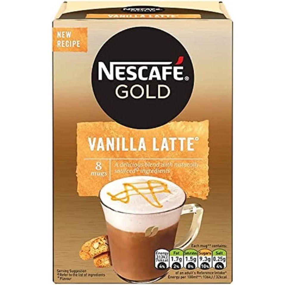 Nescafe Gold Vanilla Latte 8 Pack 148g
