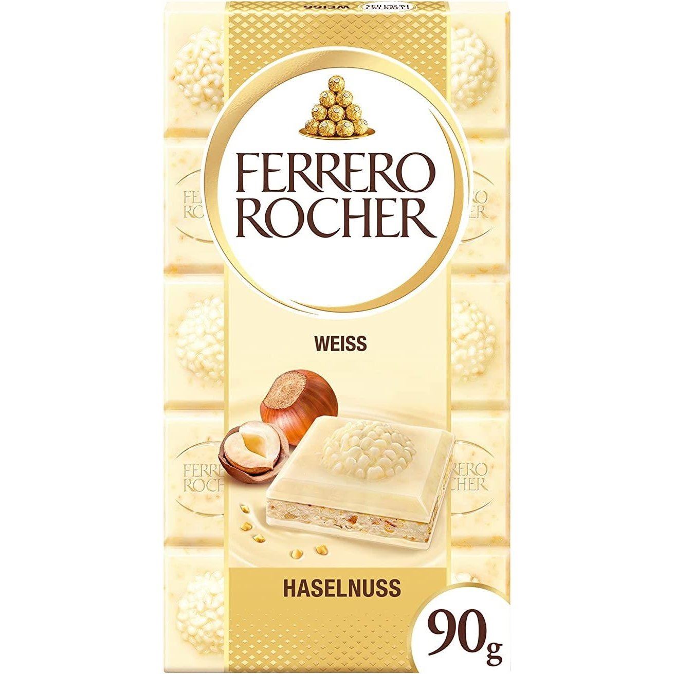 Ferrero Rocher White Chocolate Hazelnut Bar 90g