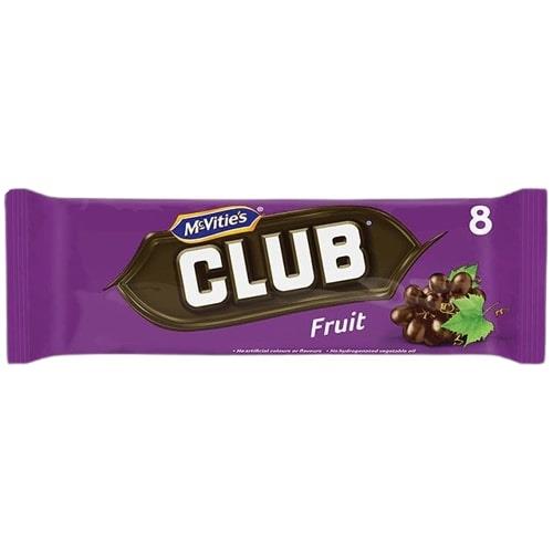 Mc Vitie's Club Fruit 8 Pack 176g