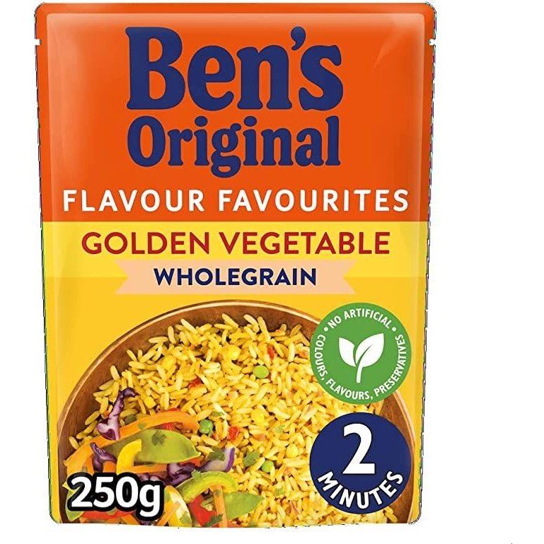 Ben's Original Wholegrain Golden Vegetable Microwave Rice 250g