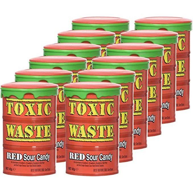 Toxic Waste Red Sour Candy 42g