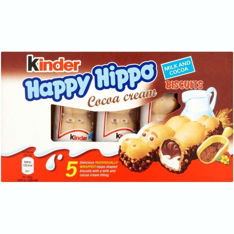 Kinder Happy Hippo Cocoa 5 Pack 103g