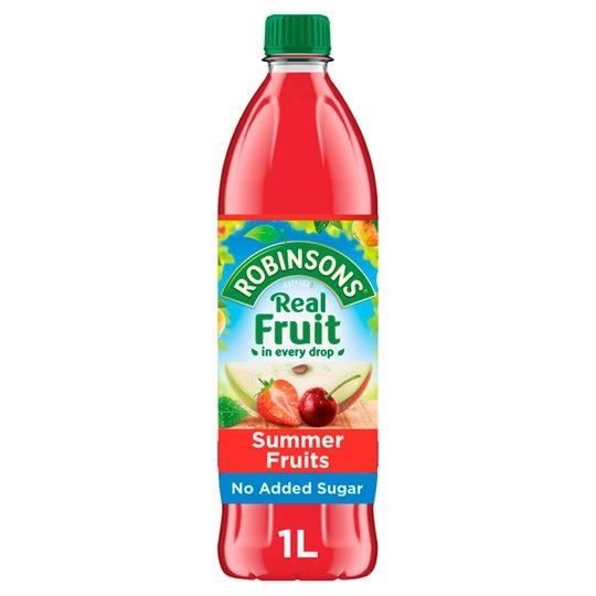 Robinsons Summer Fruits Squash No Added Sugar 1L