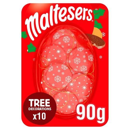 Maltesers Chocolate Tree Decorations 10 Pack 90g