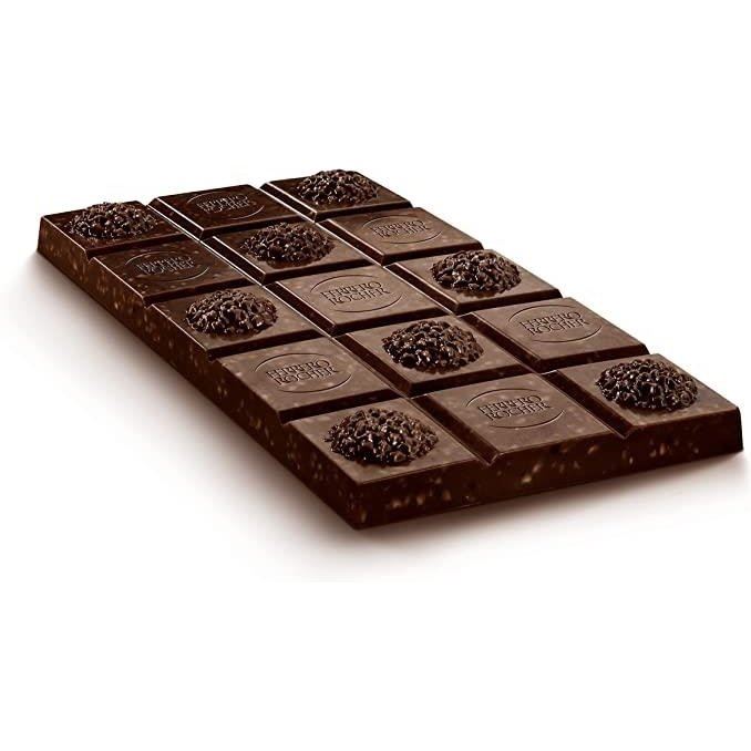 Ferrero Rocher Dark 55% Hazelnut Bar 90g