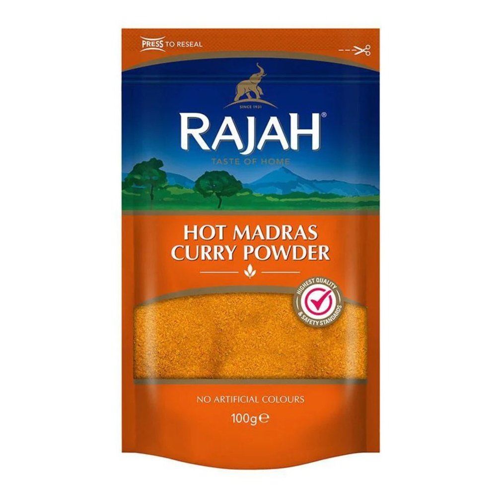 Rajah Hot Madras Curry Powder Pouch 100g