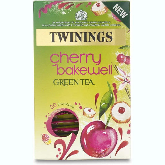 Twinings Cherry Bakewell Green Tea Bags 20 Pack 40g