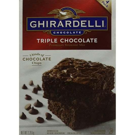 Ghirardelli Triple Chocolate Brownie Mix 4 Pack