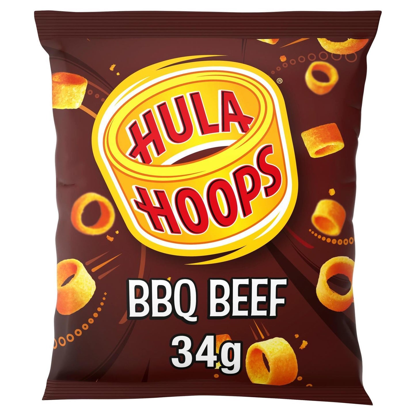 KP Hula Hoops BBQ Beef Crisps 34g