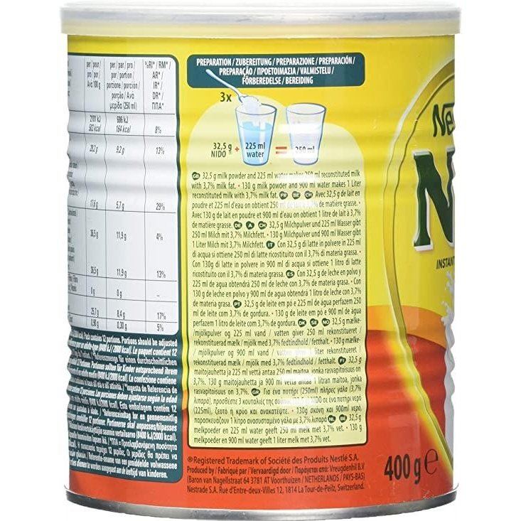 Nestle Nido Milk Powder Tin 400g