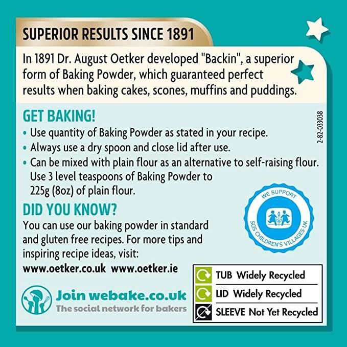Dr Oetker Baking Powder Tub 170g