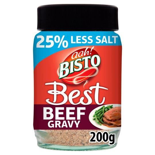 Bisto Best Beef Reduced Salt Gravy Granules Jar 200g