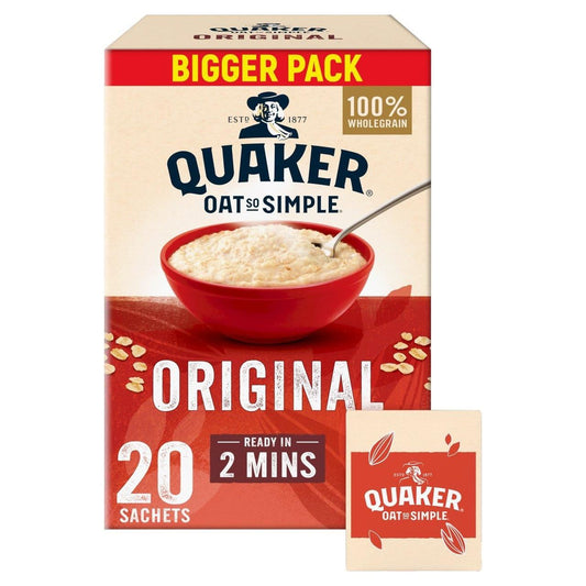 Quaker Original Oats 20 Sachets 540g