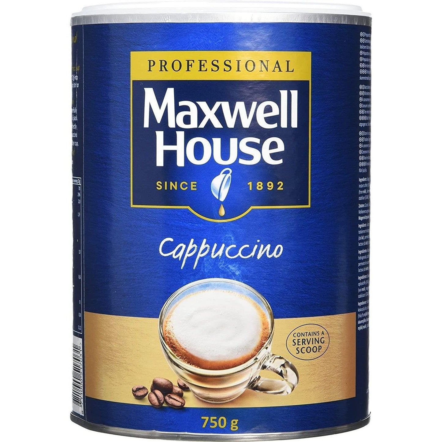 Maxwell House Cappuccino Coffee Drum 750g