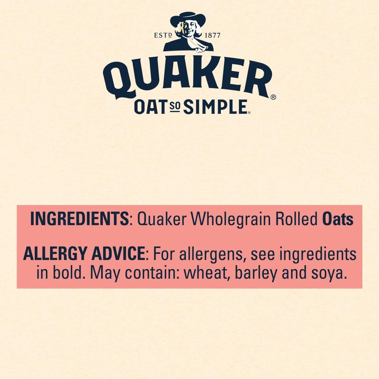 Quaker Original Oats 20 Sachets 540g