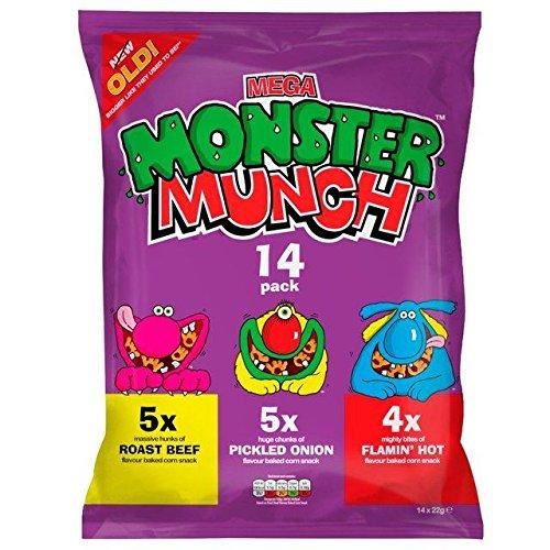 Walkers Monster Munch Pickled Onion 14 Pack 22g