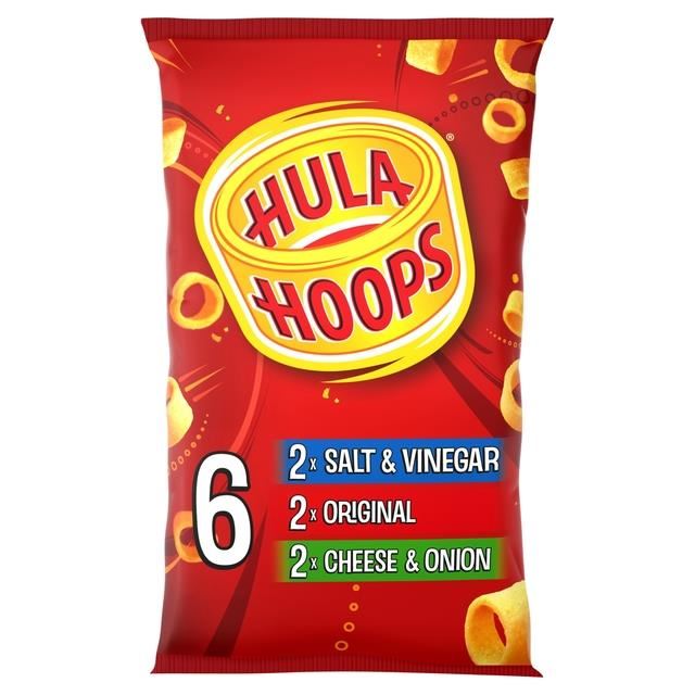 KP Hula Hoops Classic Variety Crisps 6 Pack 24g