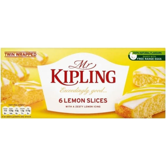 Mr Kipling Lemon Layered Slices 6 Pack 200g