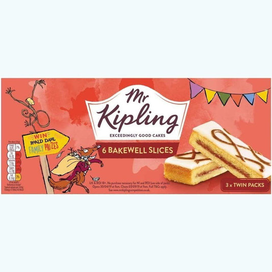 Mr Kipling Bakewell Slices 6 Pack 210g