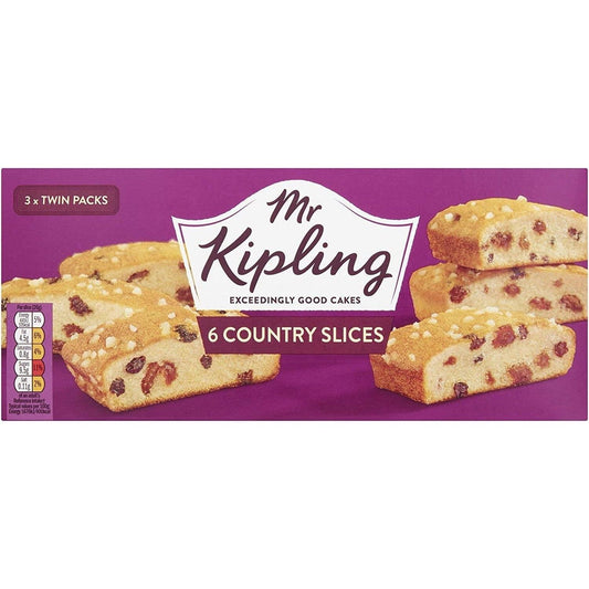 Mr Kipling Country Slices 6 Pack 132g