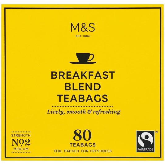 M&S Breakfast Blend TeaBags 80 Pack 250g