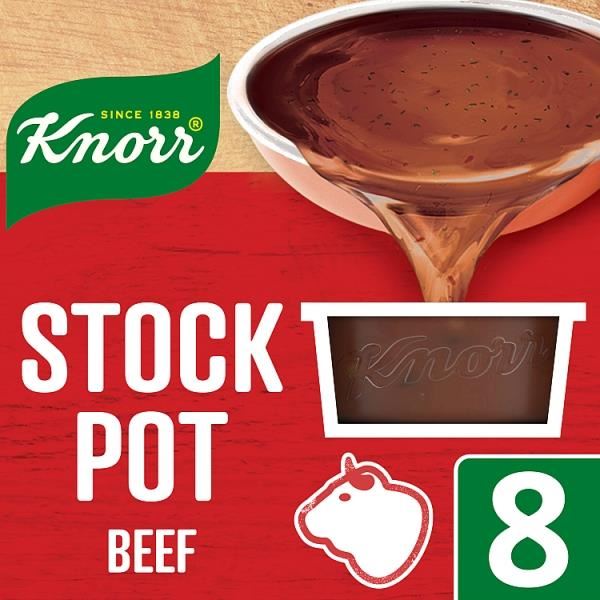 Knorr Beef Stock Pot 8 Pack 224g