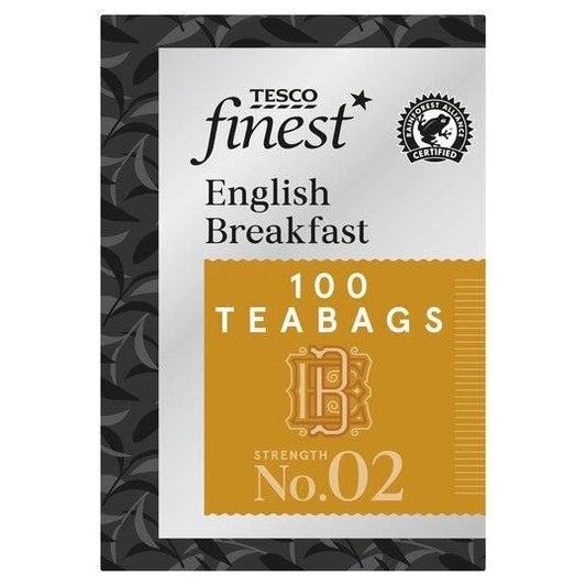 Tesco Finest English Breakfast Tea 100 Tea Bags 250g