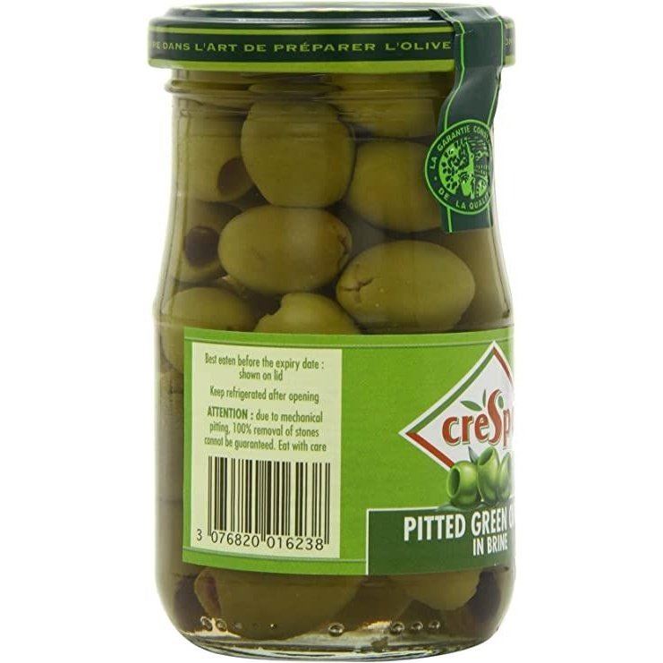 Crespo Pitted Green Olives in Brine 198g