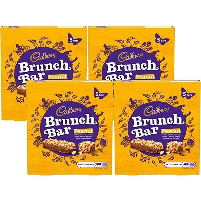 Cadbury Peanut Brunch Bar 5 Pack 160g