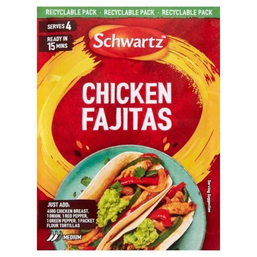 Schwartz Chicken Fajitas Recipe Mix Sachet 35g