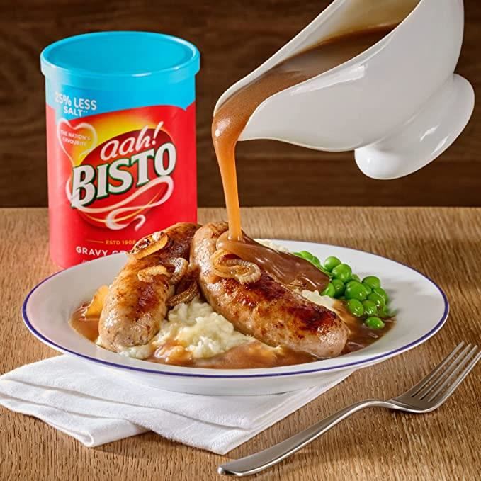 Bisto Reduced Salt Gravy Granules Drum 170g