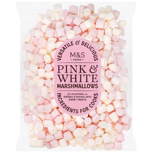 M&S Pink & White Mini Marshmallows 125g