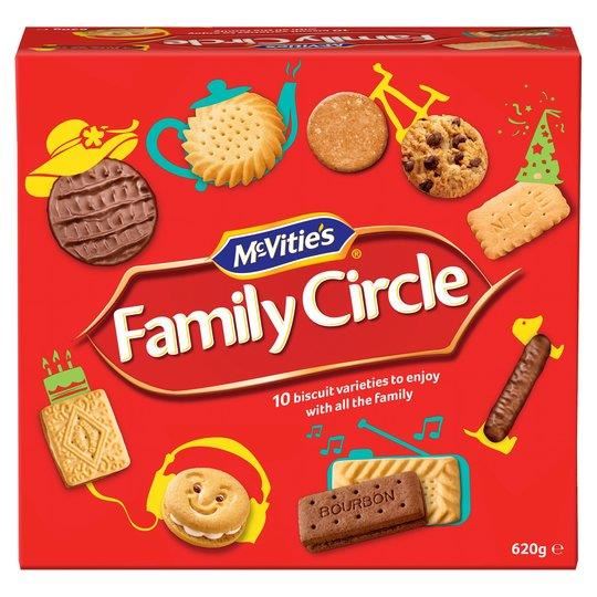 McVitie's Family Circle Biscuit Box 620g