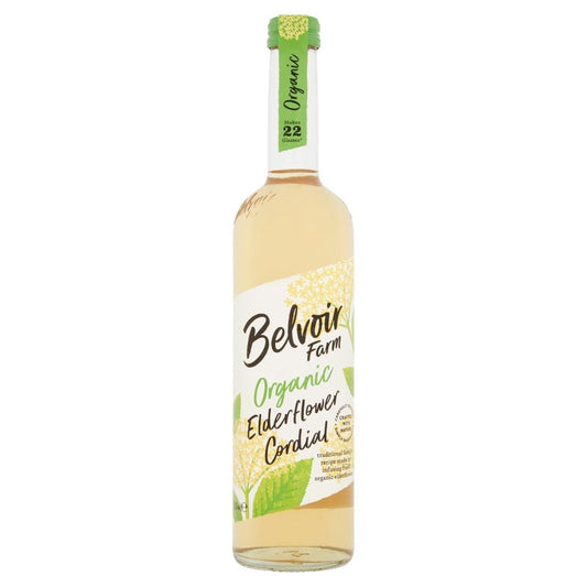 Belvoir Farm Organic Elderflower Cordial Bottle 500ml
