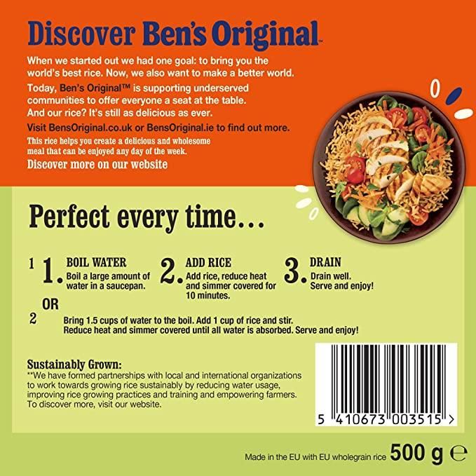 Ben's Original Wholegrain Rice 500g