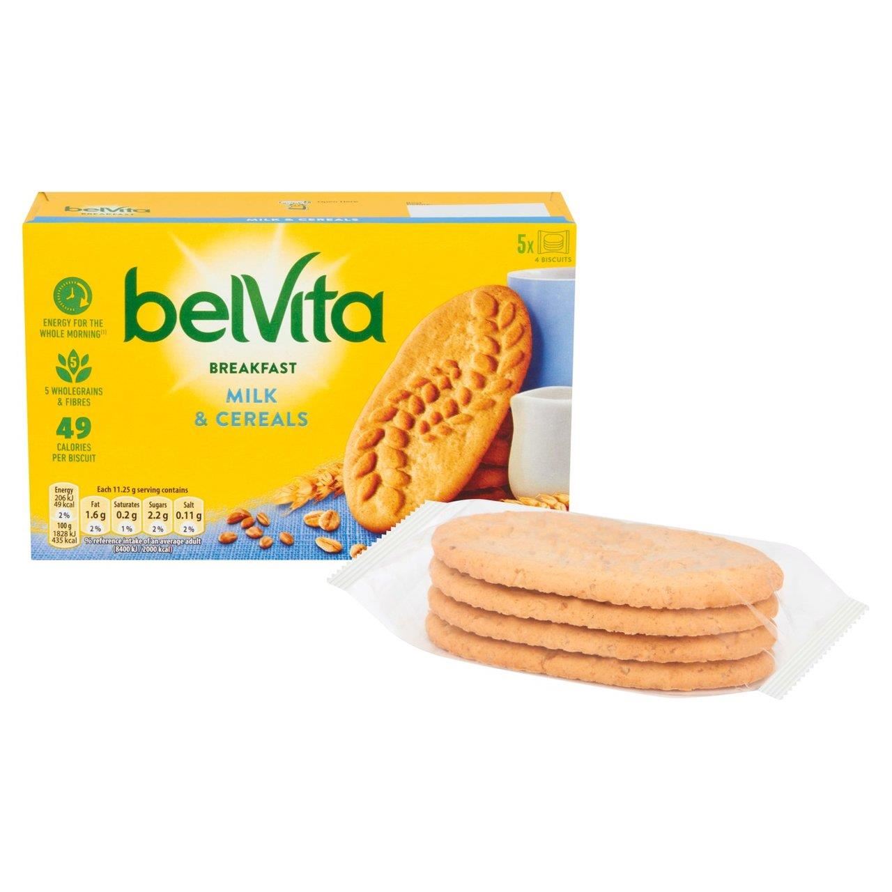 Belvita Breakfast Milk & Cereals Biscuits 5 Pack 225g