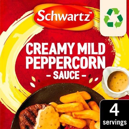 Schwartz Creamy Mild Peppercorn Sauce Sachet 25g