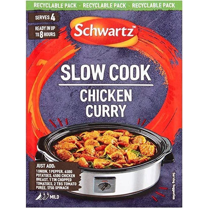 Schwartz Slow Cookers Chicken Curry Recipe Mix Sachet 33g