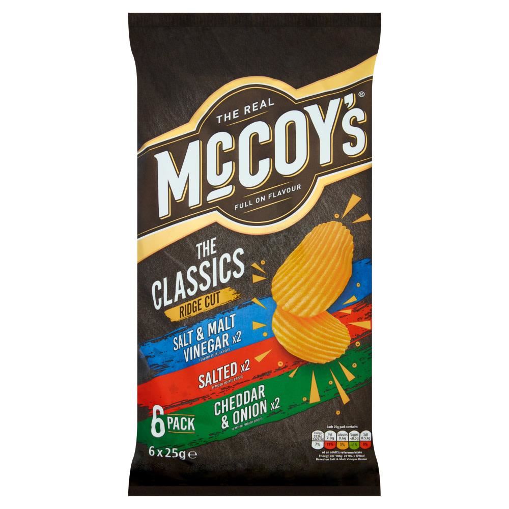 McCoy's The Classics Crisps 6 Pack 25g