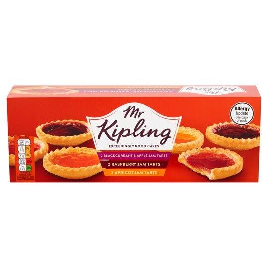 Mr Kipling Jam Tarts 6 Pack 210g
