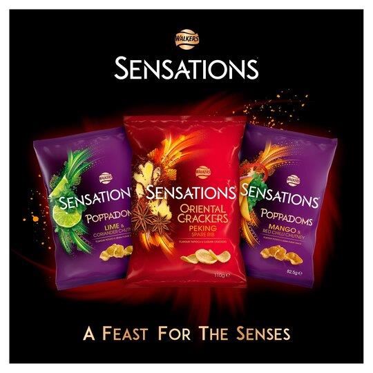 Walkers Sensations Poppadoms Lime & Coriander 82.5g