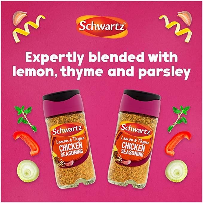 Schwartz Chicken Seasoning - Lemon & Thyme Jar 43g