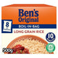 Ben's Original Boil in Bag Long Grain Rice 8 Pack 500g