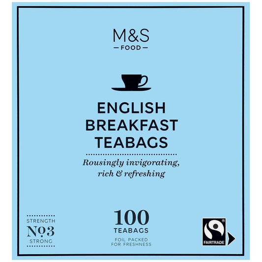 M&S English Breakfast TeaBags 100 Pack 250g