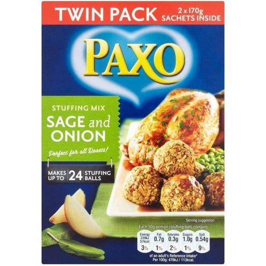 Paxo Sage & Onion Stuffing Mix 340g